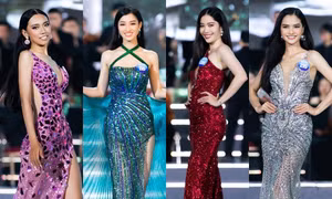 Váy dạ hội lộng lẫy của 10 người đẹp được đánh giá cao nhất Top 38 Miss World Vietnam