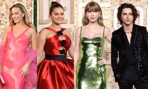 Thảm đỏ Quả Cầu Vàng 2024: Taylor Swift diện thiết kế sequin lấp lánh đẹp mỹ mãn