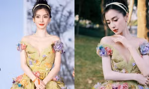 Angelababy mặc thiết kế cao cấp của Elie Saab, đẹp như công chúa cổ tích ở Đêm hội BAZAAR