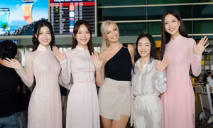 Nhan sắc tựa "búp bê sống" của Miss World Karolina Bielawska khi trở lại Việt Nam