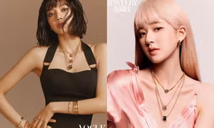 Triệu Lộ Tư tóc hồng được đem ra so sánh với Lisa BLACKPINK vì “đụng hàng” trang sức