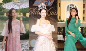 Dàn Hoa - Á hậu Việt diện trang phục gì trong ngày đầu tiên của năm mới 2025?