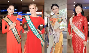 Miss Earth 2023: Không ít người đẹp gây bất ngờ khi diện áo dài đến Việt Nam 