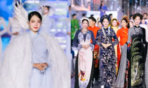 Ngắm Hoa hậu Thanh Thủy khoe nhan sắc yêu kiều tại Lễ hội Áo dài TP.HCM 2025