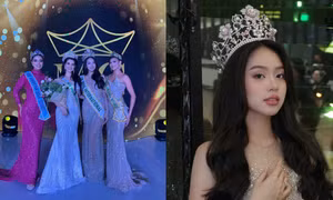 Thanh Thủy chia sẻ các tiêu chí của Hoa hậu Quốc tế tại Chung kết Miss Guatemala 2025