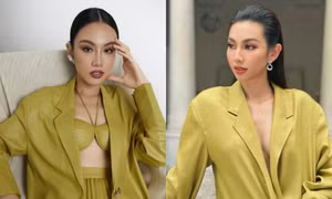 Đụng hàng trang phục, đôi bạn thân Hoa hậu Thùy Tiên - Á hậu Thủy Tiên ai mặc chất hơn?