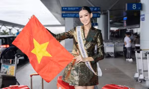 Á hậu Bảo Ngọc mang tận 125 kg hành lý tới Ai Cập để tham gia Miss Intercontinental 2022