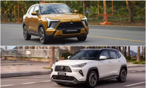 Mitsubishi Xforce và Toyota Yaris Cross vẫn đang cạnh tranh gắt gao cho vị trí dẫn đầu nhóm SUV cỡ B dùng động cơ đốt trong.