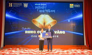 Nữ sinh trường ĐH Kinh tế - Tài chính TP. HCM tỏa sáng tại sân chơi học thuật tiếng Hàn