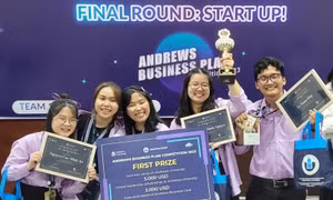 Công nghệ làm đẹp từ tổ yến giành giải Nhất cuộc thi ‘Andrews Business Plan Competition 2023’