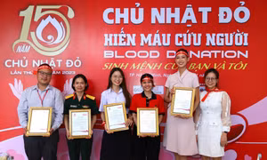 Sinh viên trường ĐH Quốc tế (ĐHQG TP. HCM) hào hứng tham gia hiến máu ‘Chủ nhật Đỏ’