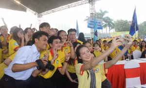 Hàng ngàn sinh viên tham dự Lễ ra quân chiến dịch ‘Xuân Tình nguyện’ lần thứ 16, năm 2024 