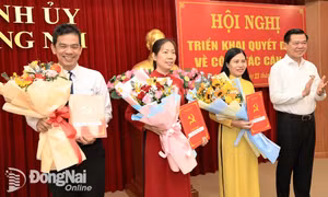 Công bố quyết định của Ban Thường vụ Tỉnh ủy Đồng Nai về công tác cán bộ