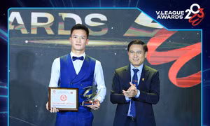 Cầu thủ xuất sắc nhất V-League 2023 gọi tên Hoàng Đức