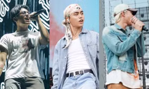 HIEUTHUHAI, MONO, GREY D luyện tập trên sân khấu biểu diễn cùng HyunA, ZICO