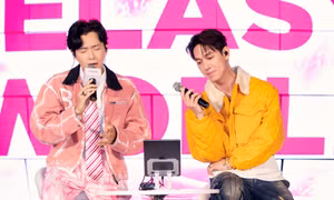 Ngô Kiến Huy lần đầu tiên song ca cùng "Anh Trai" Song Luân trong fan meeting 