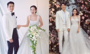 Ảnh cưới của Hyun Bin - Son Ye Jin: Cô dâu hạnh phúc, cười tít mắt "không thấy Mặt Trời"