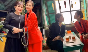 Vân Trang và mẹ đẻ thân thiết ở hậu trường nhưng "Thương Ngày Nắng Về 2" lại toàn nước mắt