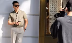 Mạnh Trường (Hương Vị Tình Thân) chụp ảnh cực ngầu, bị “mẹ vợ” giục về quấy bột cho con