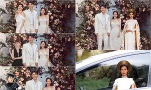 Sao V-Biz "đu trend" dự đám cưới Hyun Bin - Son Ye Jin: Minh Tú bị trêu giống mẹ chồng!