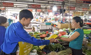 Áo xanh hành động vì 'chợ xanh'