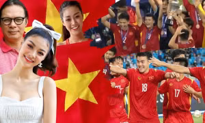 Sao Việt vỡ òa trước chiến thắng lịch sử của U23 Việt Nam