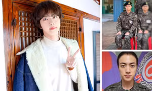 Jin (BTS) khi nhập ngũ: "Trai đẹp toàn cầu" vẫn tỏa sáng bất chấp trong đợt huấn luyện
