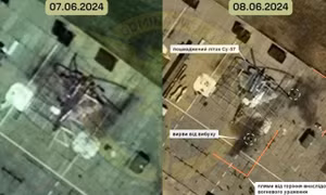 Ukraine nói máy bay tối tân Su-57 của Nga lần đầu bị tấn công