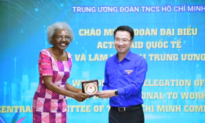 Bí thư T.Ư Đoàn tiếp xã giao Chủ tịch Hội đồng Quản trị Quốc tế của ActionAid 