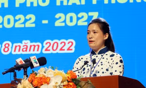 Chị Vương Toàn Thu Thủy - Bí thư Thành Đoàn Hải Phòng.