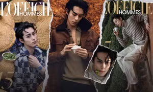 Vương Hạc Đệ khoe cơ bụng trên bìa L’Officiel Hommes, tạo thành tích ấn tượng