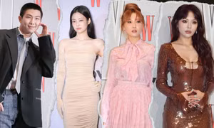 Thảm đỏ Love Your W Hàn: RM BTS bảnh bao, Jennie BLACKPINK gây choáng với "cà kheo"