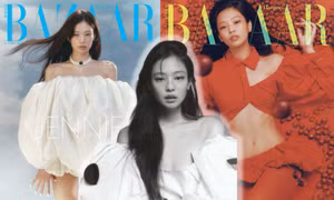 Jennie BLACKPINK khoe cơ bụng săn chắc trên bìa Harper’s BAZAAR Hàn số tháng 10