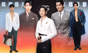 Milan Fashion Week: Jung Hae In "mất điểm", Jin Young GOT7 lọt top mặc đẹp