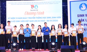 Tuyên dương 41 cá nhân, tập thể Sinh viên 5 tốt tỉnh Đắk Lắk