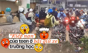"Kiếp nạn" của teen ở bãi giữ xe trường học: Ám ảnh việc xếp hàng "rồng rắn lên mây"