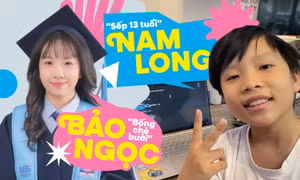"Sếp 13 tuổi" Nam Long và "Bống chè bưởi" Bảo Ngọc: Khi khối nghỉ hè "lao động tốt"