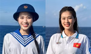 Hoa hậu Đỗ Hà và Thiên Ân tự hào khi tham gia hành trình 'Sinh viên với biển, đảo Tổ quốc' năm 2023