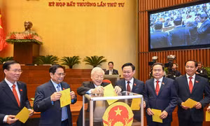 Lãnh đạo Đảng, Nhà nước bỏ phiếu bầu Chủ tịch nước tại kỳ họp bất thường lần thứ 4, diễn ra vào đầu tháng 3/2023 