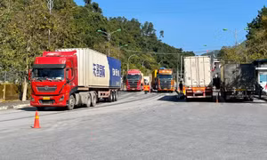 Nông sản Việt ùn ùn qua cửa khẩu Lạng Sơn xuất Trung Quốc