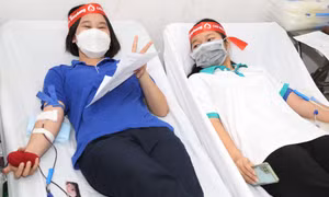 Sinh viên Trường ĐH Giao thông vận tải hiến máu Chủ nhật Đỏ dịp cuối năm