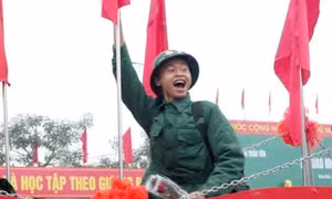 Thanh niên nhập ngũ cần ra sức học tập, rèn luyện, tô thắm cờ 'Quyết chiến quyết thắng'