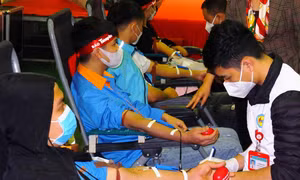 Đông đảo tình nguyện viên sôi nổi hiến máu Chủ nhật Đỏ tại Bắc Ninh