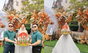 Cô dâu ở Bắc Giang nhận quà cưới là 10 lít xăng từ nhóm bạn thân