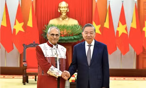 Tổng Bí thư Tô Lâm tiếp Tổng thống Tổng thống Timor-Leste José Ramos-Horta. (Ảnh: QĐND)