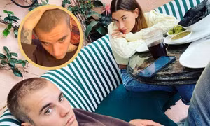 Justin Bieber cuối cùng cũng chịu “xuống tóc”, nhan sắc bảnh bảo sánh đôi cùng bà xã