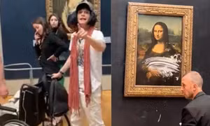 "Thợ làm bánh kỳ quái" tại Pháp: Trang trí bánh kem lên kiệt tác Mona Lisa khiến mọi người thót tim