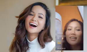 Đang "thao thao bất tuyệt" trên livestream, H'Hen Niê bỗng dưng đem fan vào... tủ lạnh!