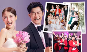 Sao Việt "quẩy" hăng nhất đám cưới Gin Tuấn Kiệt - Puka: Dương Lâm "chào thua" Hòa Minzy