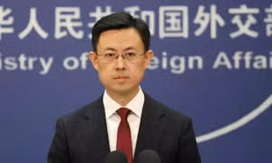 Người phát ngôn Bộ Ngoại giao Trung Quốc Quách Gia Khôn. (Ảnh: Reuters)
